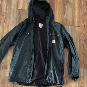 Carhartt Black Hooded RainJacket